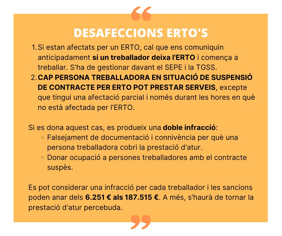 OtGir's tweet photo. ! Avís important 

Als nostres clients que durant el #COVID19 han hagut de recòrrer a l'ERTO. Cal que ens informeu si experimenteu algun d'aquests casos per poder realitzar les tramitacions pertinents. Restem a la vostra disposició per qualsevol dubte i us mantenim informats https://t.co/g6QgHCsae0