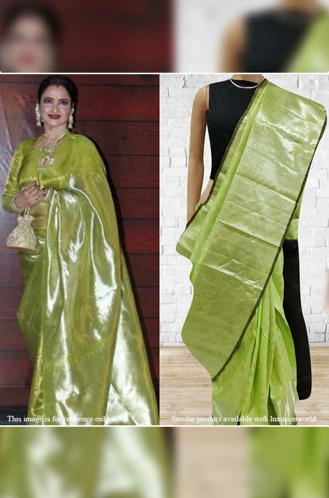 luxurionworld's tweet photo. Of all the celebrities, #Rekha, the beauty and fashion icon, endows #Kanjeevaram like none other. Seen in one, in almost all public appearance or award function nights, she is a glamour face to reckon with😍💝

#TamilNadu #Handloom #authenticity #StaySafeStayHome #shoponline https://t.co/ucoPCKFzpm