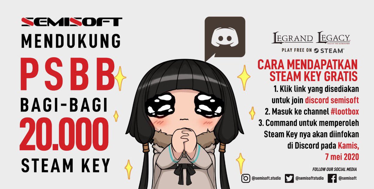SemisoftStudio's tweet photo. kalian gamau kan ada yang ngelewatin kesempatan emas ini? yuk share ketemen kalian biar ga rebahan terus😛 #SEMISOFT #dirumahaja https://t.co/2wYE1AYWPp