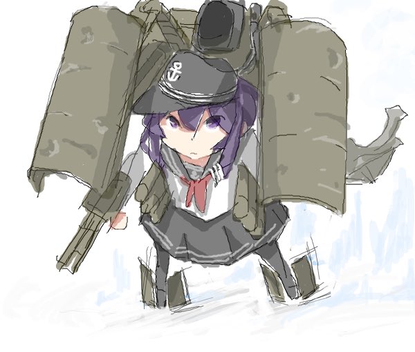 暁(艦これ) 「サブアームにシールド2枚持たすのすごい好き。こういうの 」|ひじからのイラスト