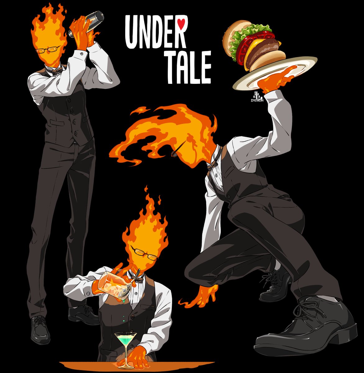 「♥UNDERTALE♥
Grillby! 」|亀左衛門のイラスト