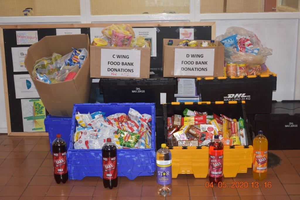 HmpWakefield's tweet photo. Prisoners @HmpWakefield have donated items from their canteen purchases to support those who have to rely on local food banks. We're really proud that they are doing their bit to help others in the current crisis.  #COVIDー19 #WereInThisTogether https://t.co/WBaxZfEIGl