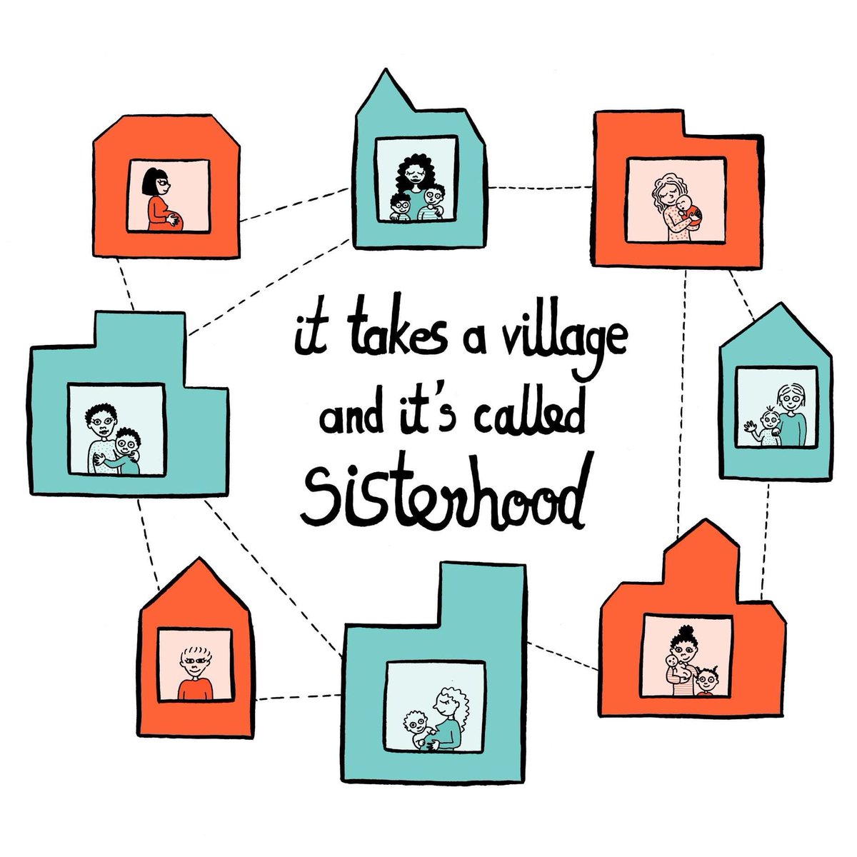 Today’s theme for maternal mental health awareness week is the village. Lots of mums are missing their village but we can still reach out, connect &amp; take care of each other. <a href="/PNDandMe/">Rosey</a> #pndhour tonight is a fab virtual village #pmhpthevillage #supportingmumsduringdifficulttimes