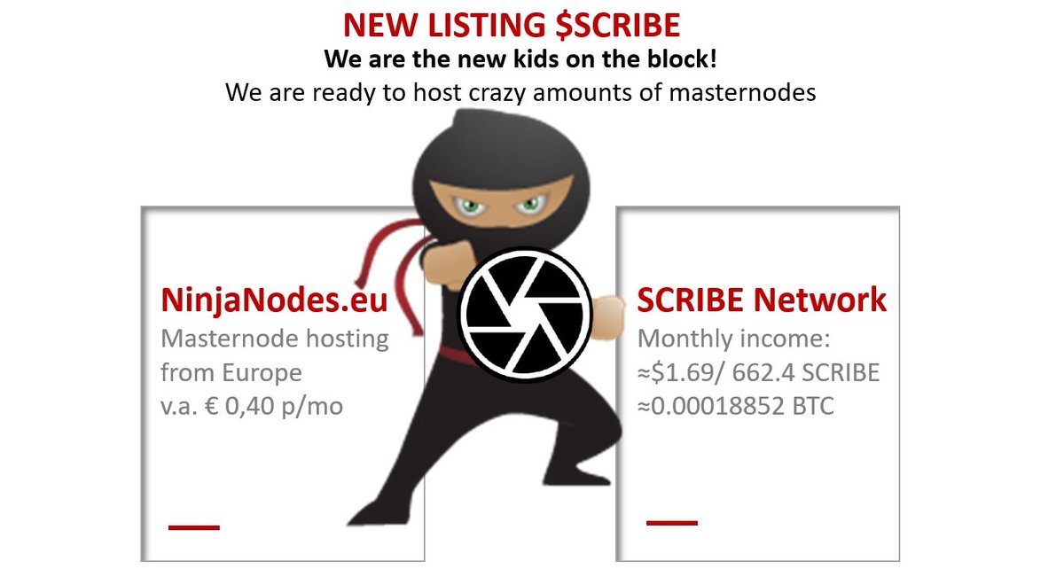 NinjaNodes's tweet image. @NinjaNodes is hosting $SCRIBE @scribenetwork on our #masternode hosting platform

Check the🎁 #giveaways  at our Discord Server: discord.gg/bveBrGs

#passiveincome #hosting #masternodes #cryptocurrency #Bitcoin