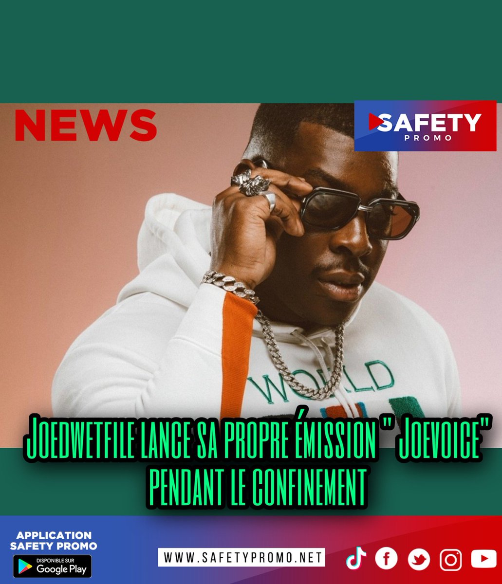 safety_promo's tweet photo. Joedwetfile lance sa propre émission " Joevoice" pendant le confinement
https://t.co/PWkdl2DnHK @JoeDwetFile #joedwetfile #JOEVOICE #safetypromo https://t.co/kPurIp2wu0