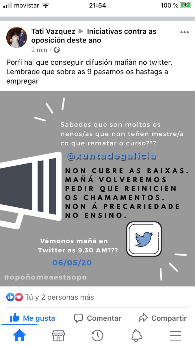 Glo98894137's tweet photo. #chamamentosxa #ensinogalego #ensinodecalidade
@feijoogalicia @Carmen Pomar, conselleira de Educación @CelaaIsabel @Xunta @mverdeensino https://t.co/yCsxz22RDa