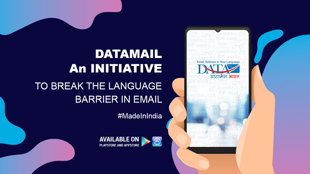 datamail_in's tweet photo. #Datamail
A MADE IN INDIA free email app to break the language barrier in email communication...
#Email #freemail #Thedatadifference #linguisticmail #digitalindia #securemail #madeinindia https://t.co/vQwWYyUVEH