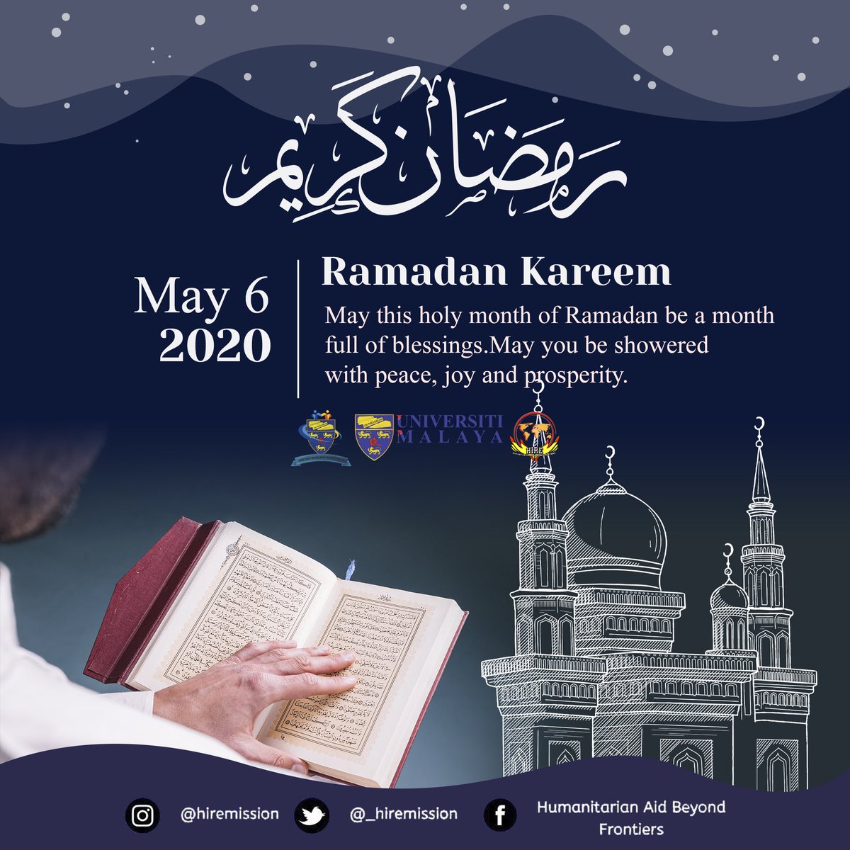 _hiremission's tweet photo. [RAMADHAN, BLESSING MONTH]

Assalamualaikum wrt. wbt. &amp; Greetings,

Ramadhan, is the ninth month of the Islamic calendar observed by Muslims worldwide as a month of fasting (sawm), prayer and reflection. https://t.co/RZI5EOZSq8