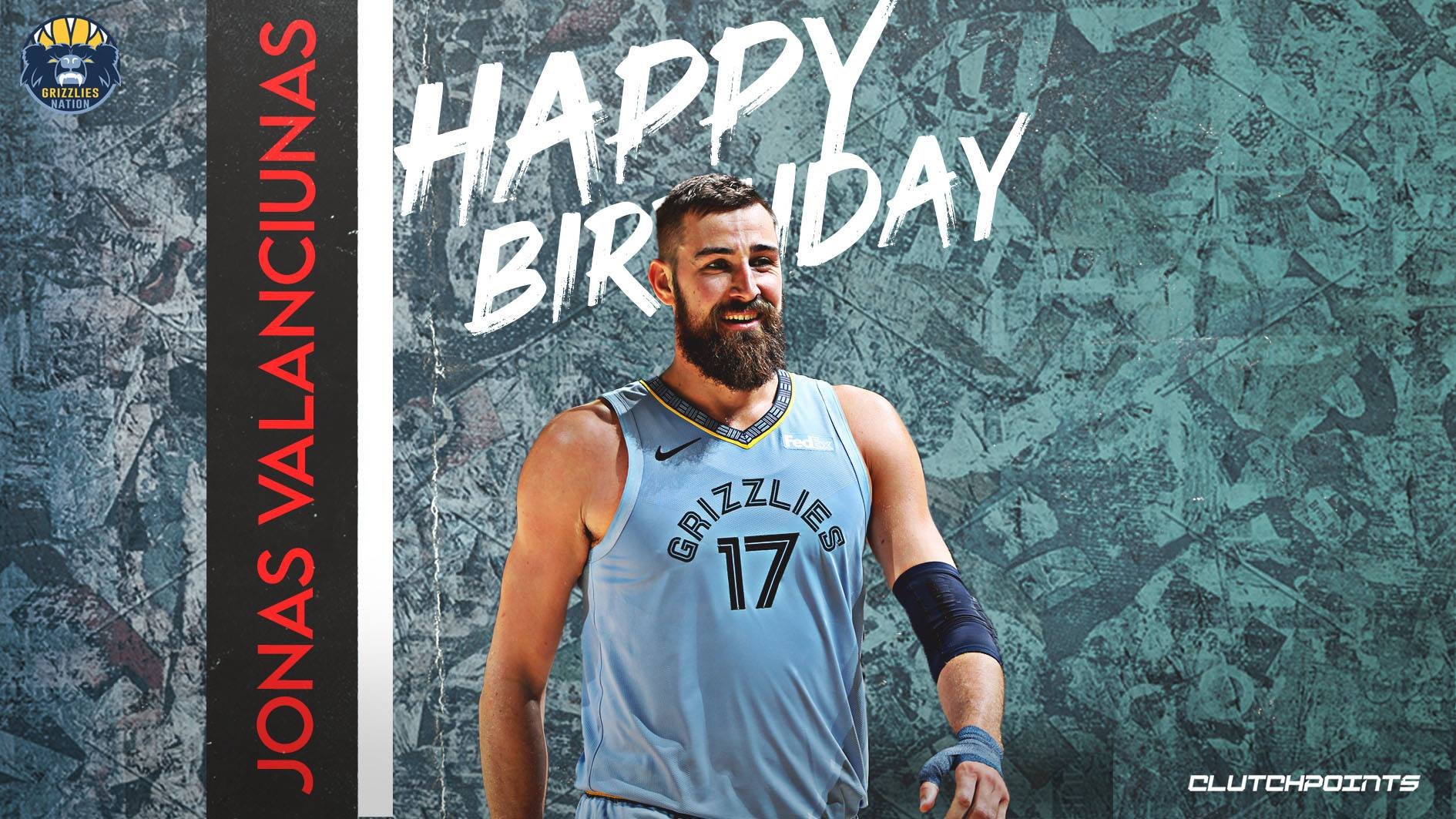 GrizNationCP: Join Grizzlies Nation in wishing Jonas Valanciunas a happy 28th birthday!  