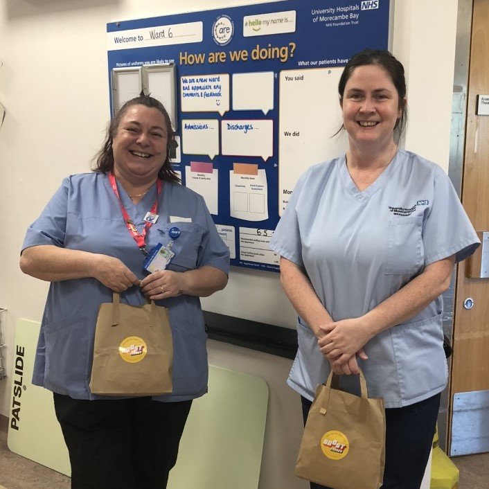 Thank you from the team on Ward 6 for the kind donations from boostboxes@salutethenhs.org <a href="/RliWard/">Ward 6 RLI</a> <a href="/UHMBT/">MorecambeBayNHSTrust</a> <a href="/SaluteNHS/">SalutetheNHS</a> <a href="/BoostBoxes/">BoostBoxes</a>