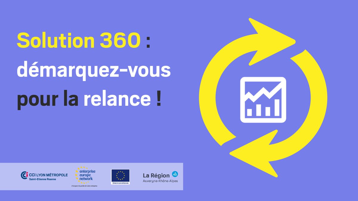 💪🏻 Boostez votre #performance pr la #relance !
Réinventez votre organisation, votre #relationclients, et découvrez de nouvelles opportunités pr vous repositionner ! 
💡 Rdv sur lyon-metropole.cci.fr/360
Un dispositif co-financé par <a href="/auvergnerhalpes/">Auvergne-Rhône-Alpes</a>, l’Union Européenne (UE) et #CCI