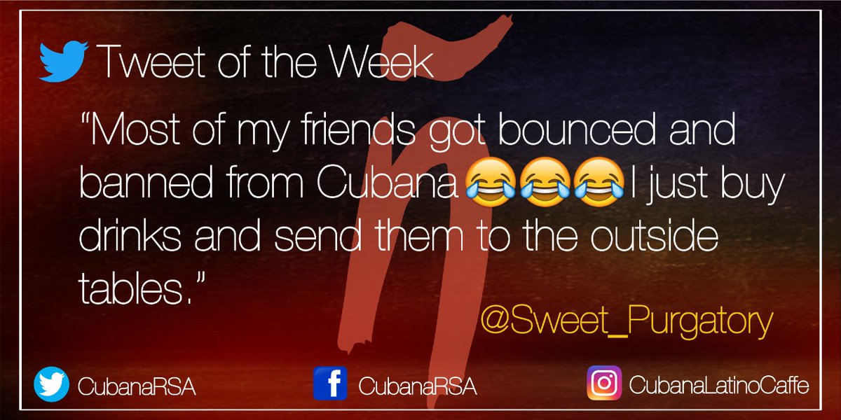 We had to laugh! Tweet of the Week from <a href="/Sweet_Purgatory/">Cindi ♐🌻</a> #SALockdown #Cubana #StayHomeAndBeSafe