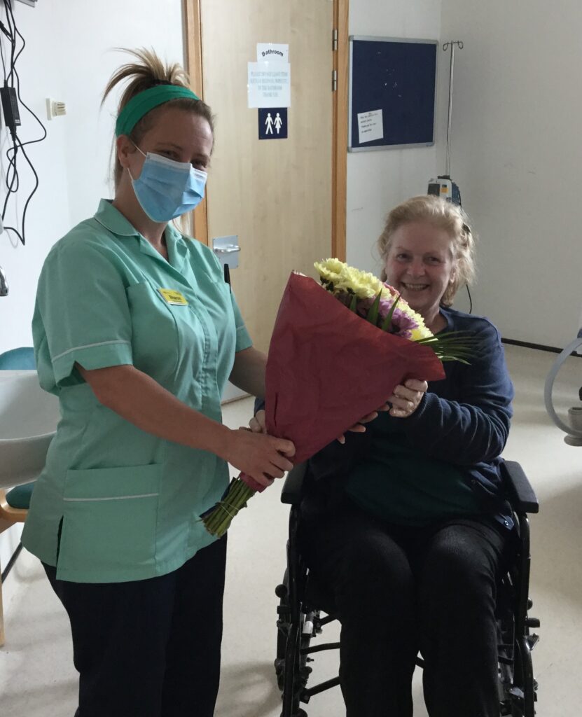 sathNHS's tweet photo. Emotional moment a Shrewsbury woman, 65, is clapped off hospital ward after beating coronavirus - watch the video and read more on our website: https://t.co/Mt4FZ19GI2 https://t.co/tRDg4jsA6q