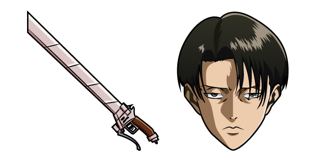 Custom Cursor on X: Levi Ackerman, also commonly known as Captain Levi,  the strongest soldier of humanity, and his sword in the custom cursor from  the Attack on Titan anime series. #customcursor #