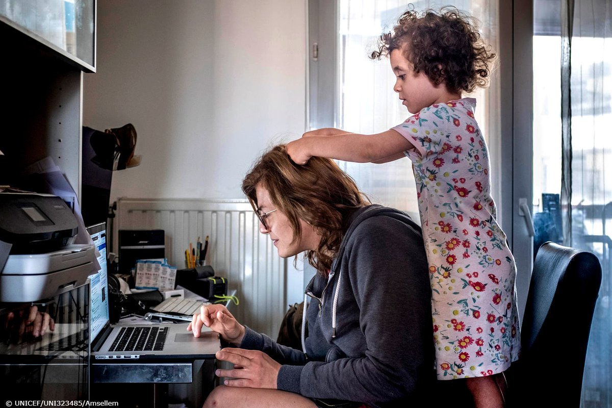 Violette, 3, loves spending time with her mother, who works as a journalist in Lyon, France.

Balancing work and family can be tricky, but maintaining a flexible routine can allow for a happier, more peaceful time while staying #HealthyAtHome.