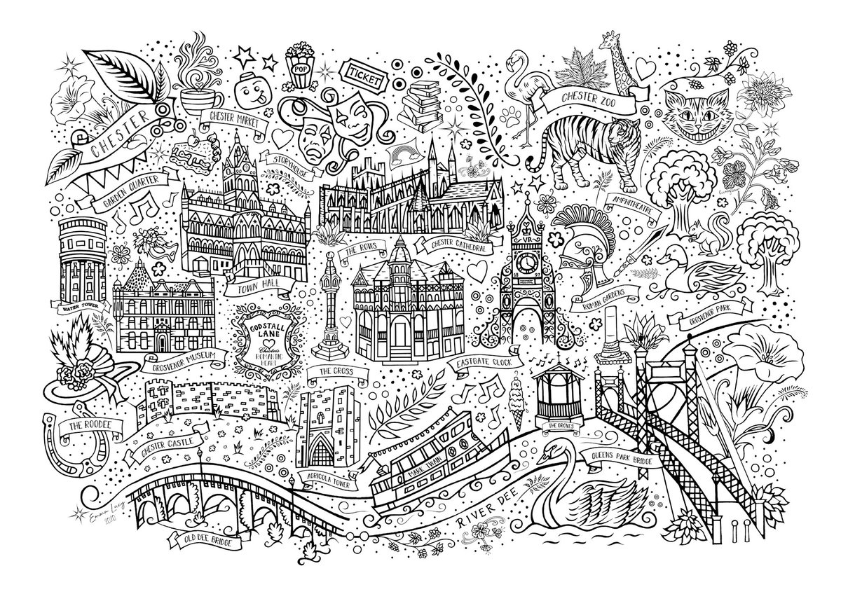 EmmaLucyArt's tweet image. I&apos;ve created a Chester themed colouring sheet inspired by our amazing city! ❤️

Simply follow the link below to download the full image for FREE and colour in Chester 🎨 emmalucyillustration.com/blog/colour-in…

🌈 Stay safe and be kind #chester #cheshire #colouring #creativity #KeepCrafting