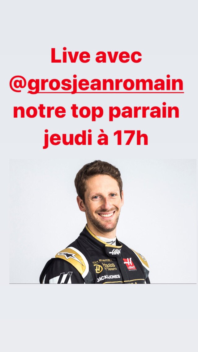 hopilote's tweet photo. Rdv sur notre page Instagram demain soir pour un live avec @RGrosjean notre super parrain #F1 #formule1 #pilote #courseauto @LAutomobileMag @AutoBuzzFr @autohebdo @AutoPlusMag @automoto_TF1 @RevueAuto #hopital @ARSCORSE1 @arsbfc @ORCA_ARS_IDF @ARS_ARA_SANTE @ars_pdl @ARS_OC https://t.co/mV8QWRnuhS