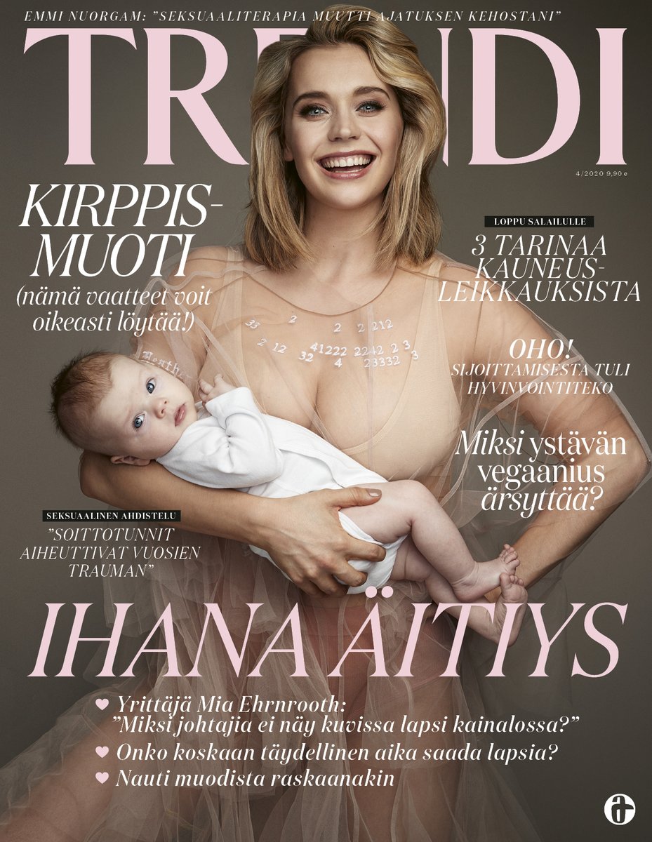 Uudessa Trendissä inspiroiva <a href="/miaehrnrooth/">miaehrnrooth</a> antaa kyytiä äitimyyteille ja pohdimme, milloin on oikea aika tulla äidiksi. Yhdistelimme kirppariaarteet ihaniksi asukokonaisuuksiksi ja kurkkasimme kolmen odottavan äidin vaatekaappiin. Lue lisää: lily.fi/artikkelit/kol…