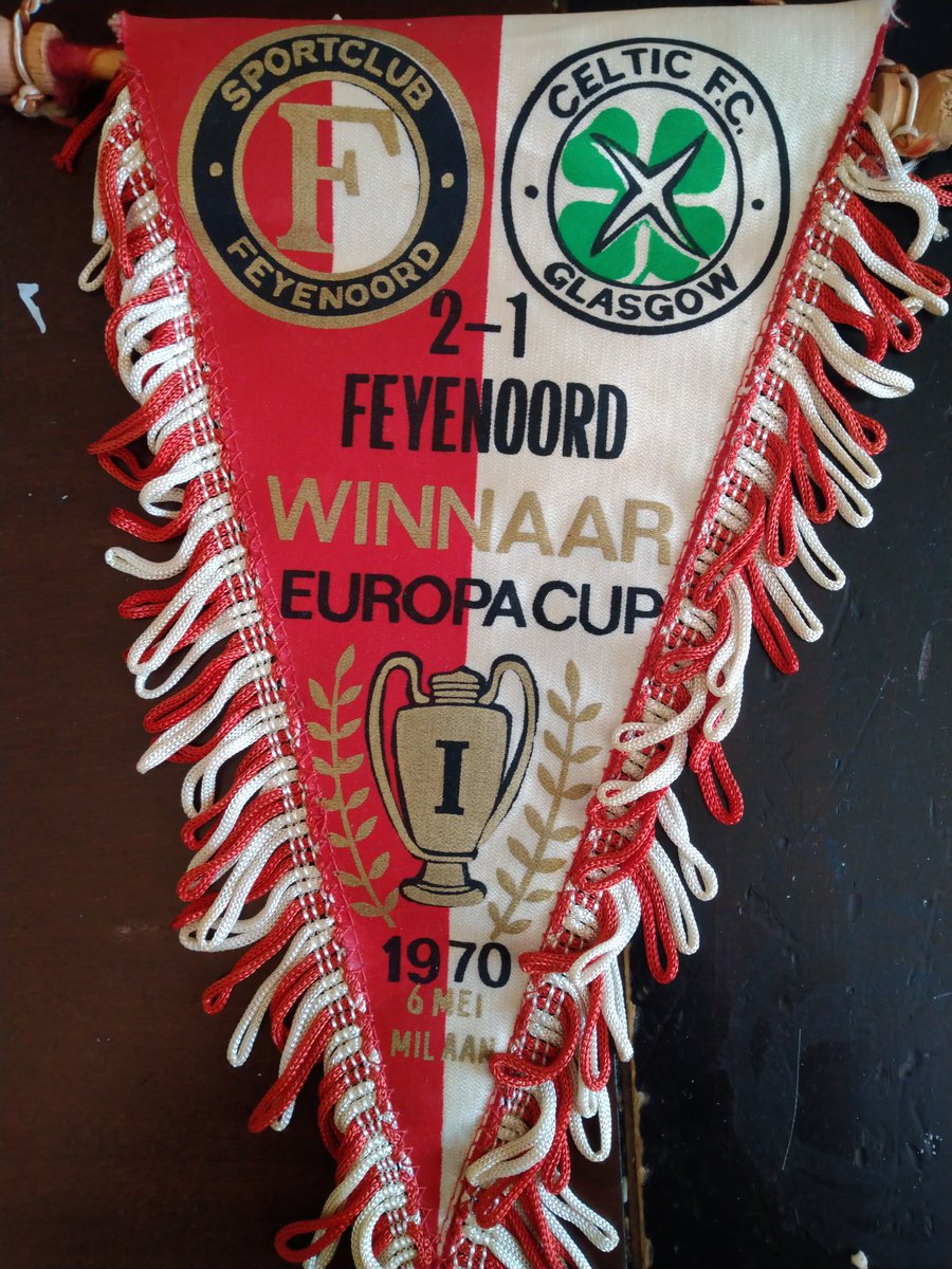 Vandaag 50 jaar geleden <a href="/Feyenoord/">Feyenoord Rotterdam</a> de eerste club die de Europacup won. #Feyenoord