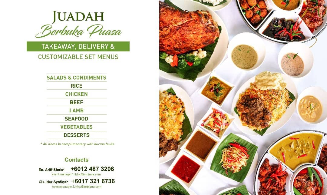ImpianaKLCC's tweet photo. Back in office? Takeaway before you leave and berbuka with the family later. For inquiries and booking, please contact us. #ramadan #bukapuasa #takeaway #deliverykl #impianaklcchotel #impianaklcc #impiana https://t.co/mbqDbSOyhI