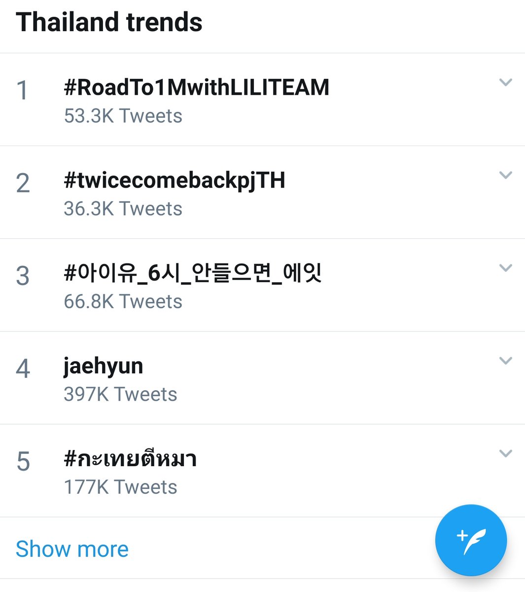 Nenelittlewitch's tweet photo. เทรนไทยอันดับ 3 แล้ววว 2 เทรนข้างบน 🍊 หยุดให้ ♾ ก่อน 😂😂
#아이유_6시_안들으면_에잇  
#EIGHTTODAY
#IUxSUGA https://t.co/hahefvFFyk