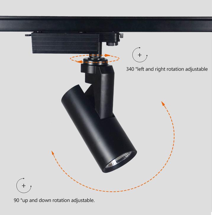 A #tracklight that can be remotely #dimmed and rotated by an intelligent system.
#MotorizedTrackLight