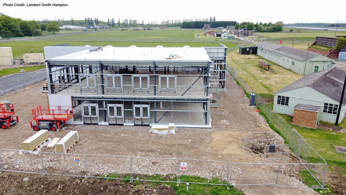 SatAppsCatapult's tweet photo. Our Westcott Innovation Centre is progressing day by day - the cladding is being added and the building is taking shape. Keep your eyes peeled for our new WIC website and expression of interest for first users coming soon! https://t.co/kuSWhQdMtA