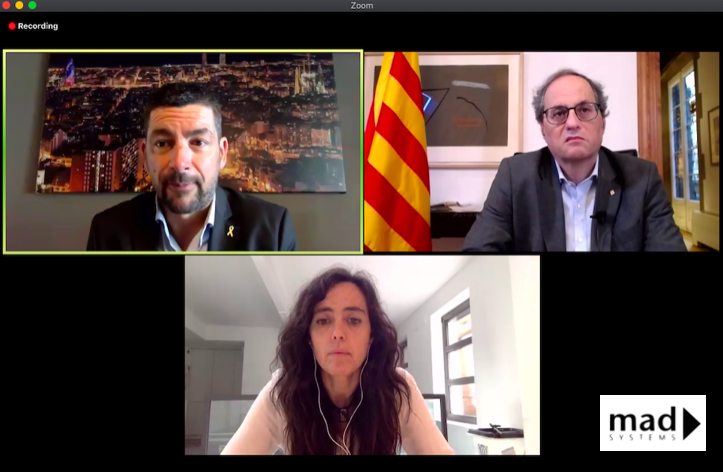 davidmadsystems's tweet photo. Ara mateix assistint a la d'inauguració de la #LlotjaVirtual de la @cambrabcn per començar el #ReactivemNos , amb el President @QuimTorraiPla , el president @jcanadellb i la vicepresidenta @MonicaRocaA https://t.co/oAhiUEe9GZ