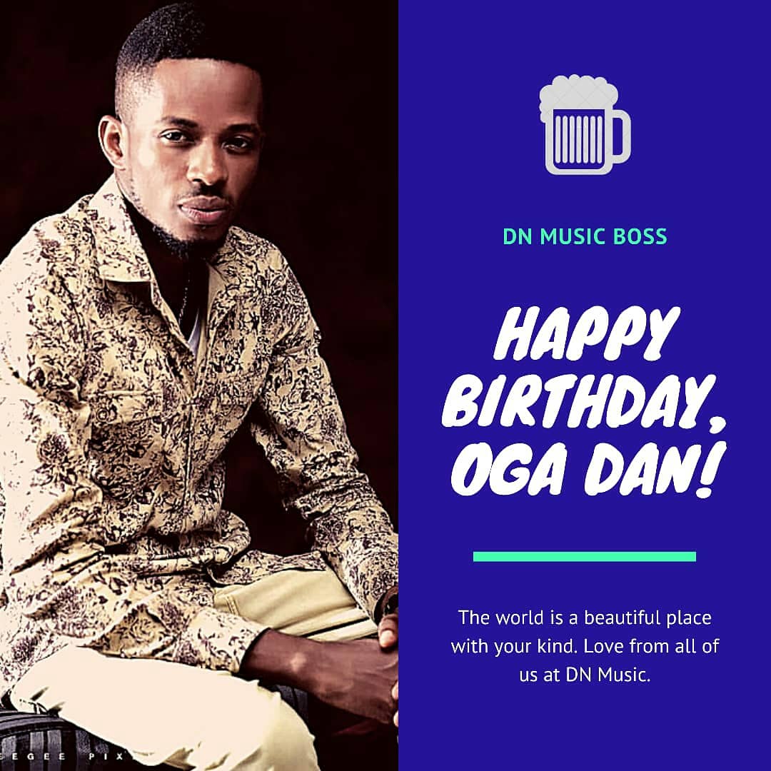 DNMusic6's tweet photo. Happy Birthday Boss. 
Have a Blast this season! 
Cheers to a whole new level. 
#Birthdayblessings #birthday #Music #DNMusic https://t.co/0aNZQHGVnK