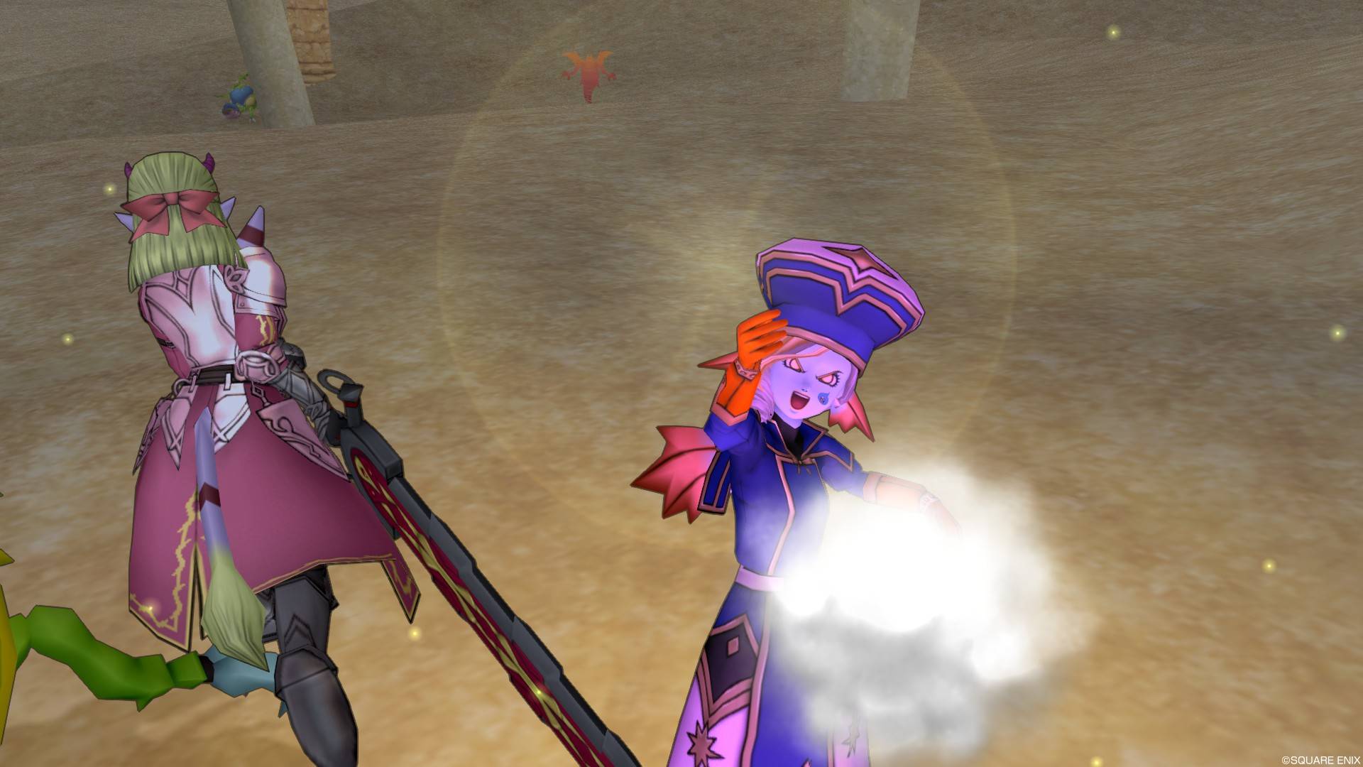 ルッシー Dq10 Dqx わかりにくいかもしれませんがコチラ スーパーハイテンション状態で パルプンテすると いつものニコニコした 顔ではなく怒りながらボックスから くじを引くという レア 写真ｗｗｗ