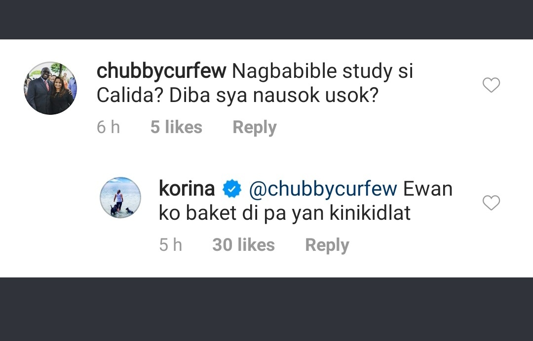 NowheretoSomew1's tweet photo. If nanay ako,di ko hahayaan mabasa ng anak ko mga pinagsasabi ni #Korina 
Walang respeto magreply. 
Bakit siya nagagalit sa mga opinions ng mga tao? Akala ko ba they respect people's freedom of speech? Hays. 
Pwede ka naman magreply sakanla ina a nice way. https://t.co/af2oSEwRIX