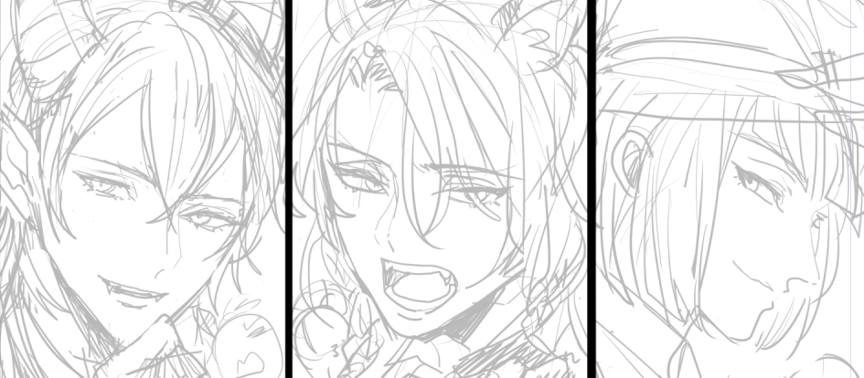 描きはじめた 