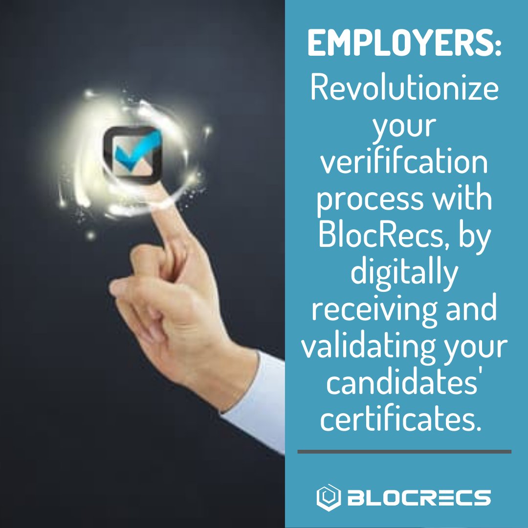 BlocRecs's tweet photo. BlocRecs wants to make facilitate HR's job using blockchain technologies.
#hr #blockchain https://t.co/KJYGbS7Tmy