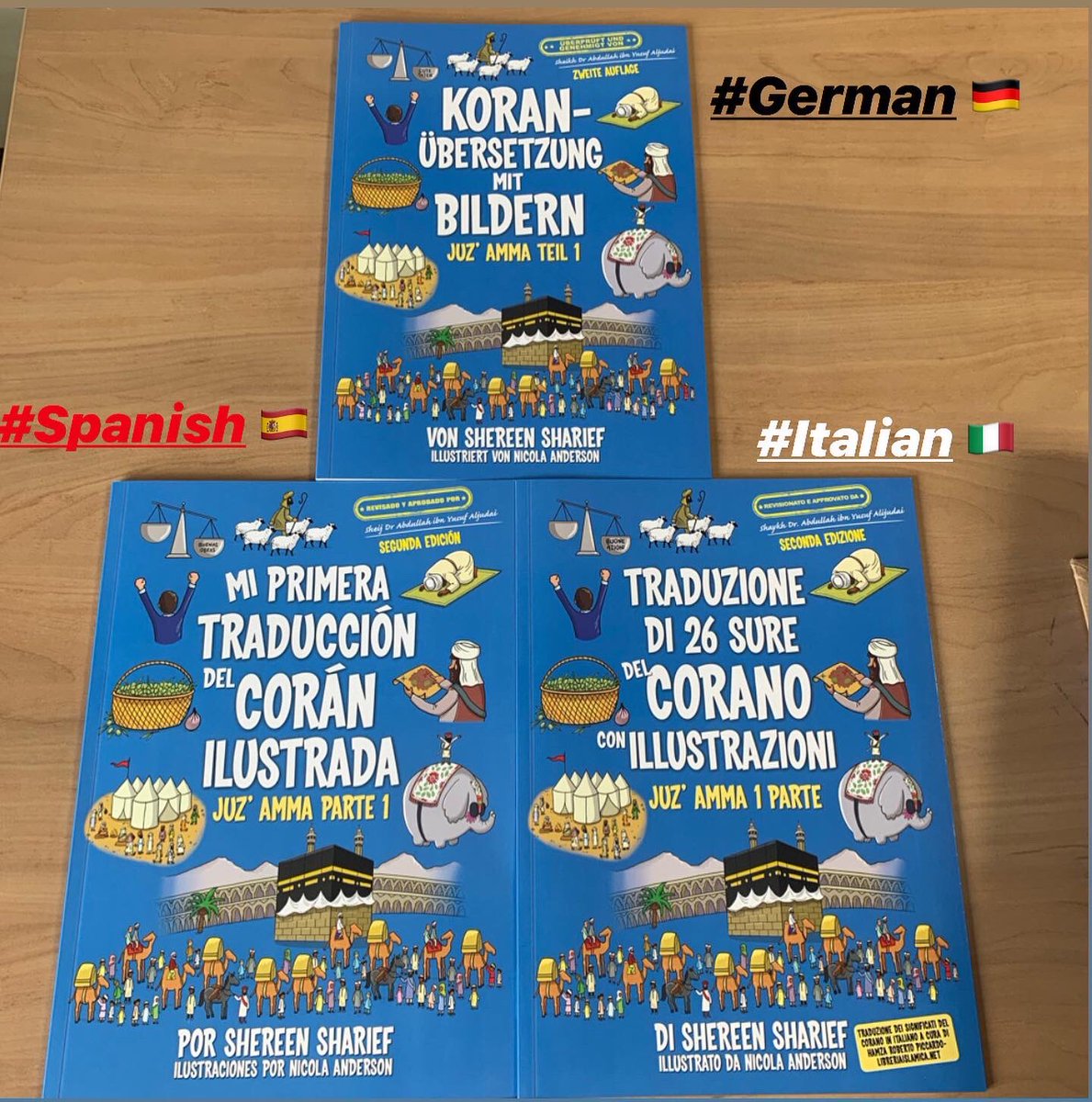 FaithBookss's tweet photo. Alhamdulillah we have published
🌟 My first Quran with Pictures 🌟
into 3 languages 🥳
.
Spanish 🇪🇸 available from @lauheditorial
German 🇩🇪 available from @cordoba_buch.de
Italian 🇮🇹 available from https://t.co/4IE6obQESZ
#europeanmuslim https://t.co/bnkJRtdFWM