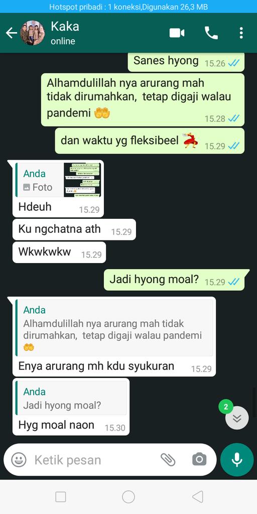 azhari_firdha's tweet photo. Harus banyak bersyukur. Punya penghasilan tetap tanpa pusing pkirin makan minum biaya lainnya saat pandemi. Alhamdulillah Ya Allah... https://t.co/eklnr4gpVj