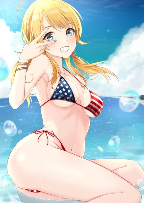 「海って最高だね!!」
#八宮めぐる 