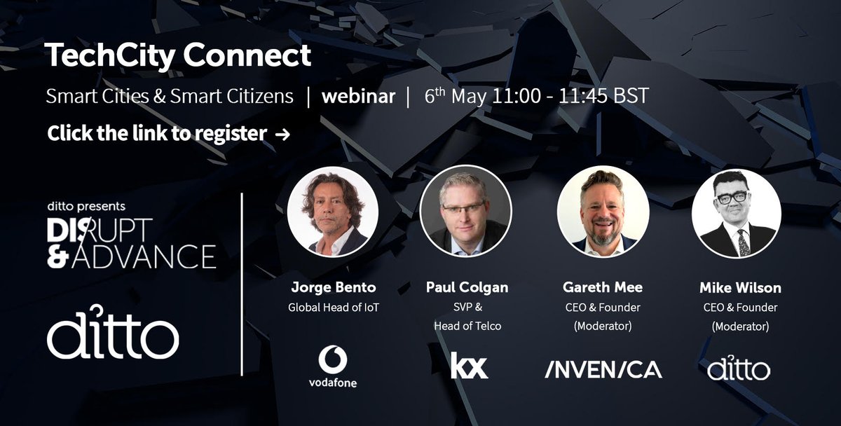 kxsystems's tweet photo. What will the cities of tomorrow look like & how will the demand for digital services from citizens drive their development? Join Paul Colgan, SVP & Head of Telco, Kx, as part of the #TechCityConnect webinars today to learn more on the role of #5G & #IoT: https://t.co/7gimf6Ua0x https://t.co/X9PJhWIcL5