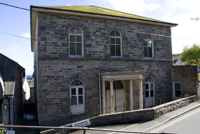 3.6/ Newly Trinity Methodist Chapel. One of the best and most complete early 19thC chapels in Cornwall. Built in 1835. Used for religious worship until serious structural problems were identified in 1997 and it was declared unsafe for use. Still at risk.