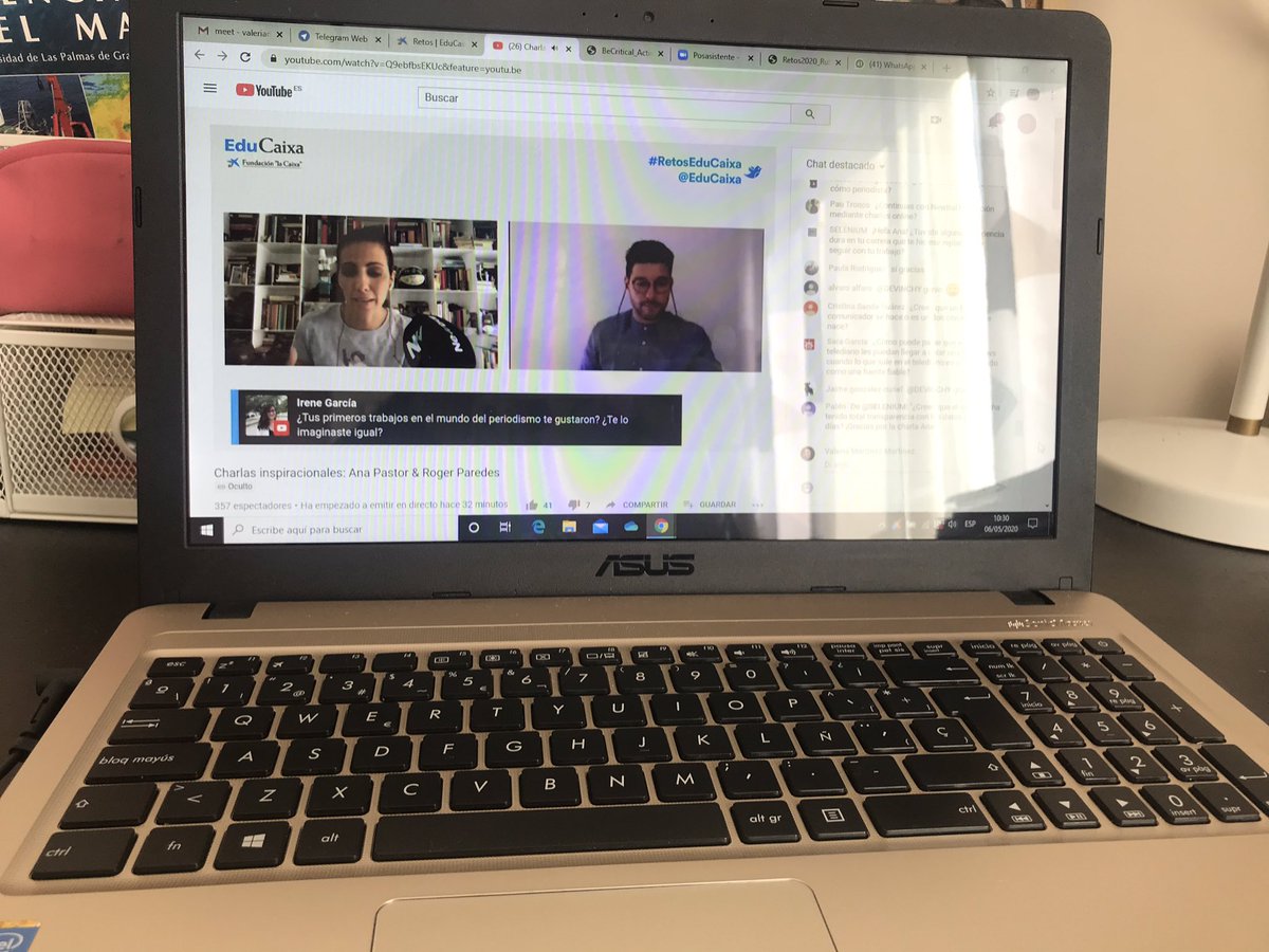 valeriamrtnzedu's tweet photo. ¡¡¡Encantadísimas de escuchar a @_anapastor_ hoy en #RetosEduCaixa y resolver nuestras dudas acerca del mundo periodístico y las fake news!!! 🤩💙@Educaixa https://t.co/J3aFCBW9TY