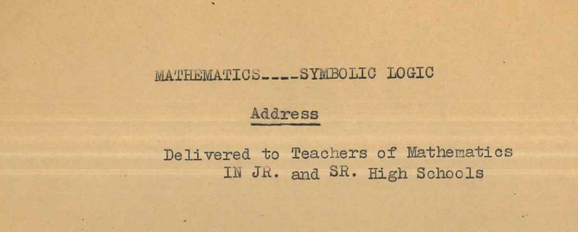especially noteworthy, at least to me, to read how clear and accessible her writing is: the mark of an orderly mind, evidence of intelligence and depth truly worthy of her great legacy. Thank you to the librarians and friend of the  @GWOMaths project who provided the scans. 2/4