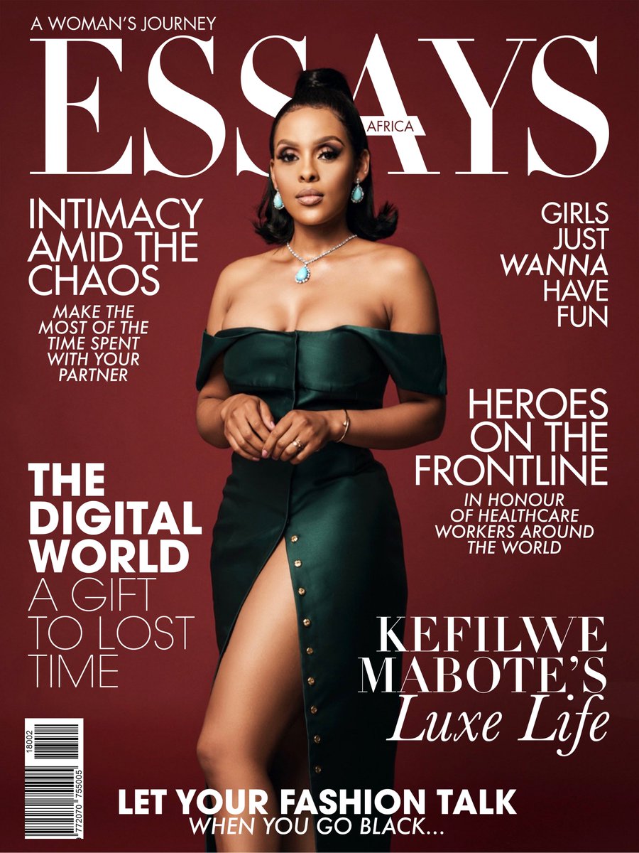 EssaysOfAfrica's tweet photo. She may be under #lockdown, but nothing will stop this influencer Qween @kefilwe__mabote from living her best life. Read how she encourages women to not let their fears control them and not to bend over backward to accommodate others on this issue of @EssaysOfAfrica https://t.co/ZP4Nrh7phC