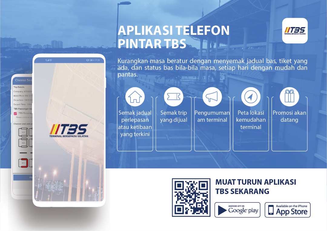 OfficialTBSBTS's tweet photo. Muat turun aplikasi TBS-BTS untuk memudahkan semakan trip yang beroperasi dan status bas sebenar di TBS dari Google Play Store atau Apple App Store.
#basekspres #basekspresmalaysia #bas #terminalbas #terminalTBS #terminalbersepadusrlatan #tiketbasada #belitiketbasonline https://t.co/tIGf3vm2oW