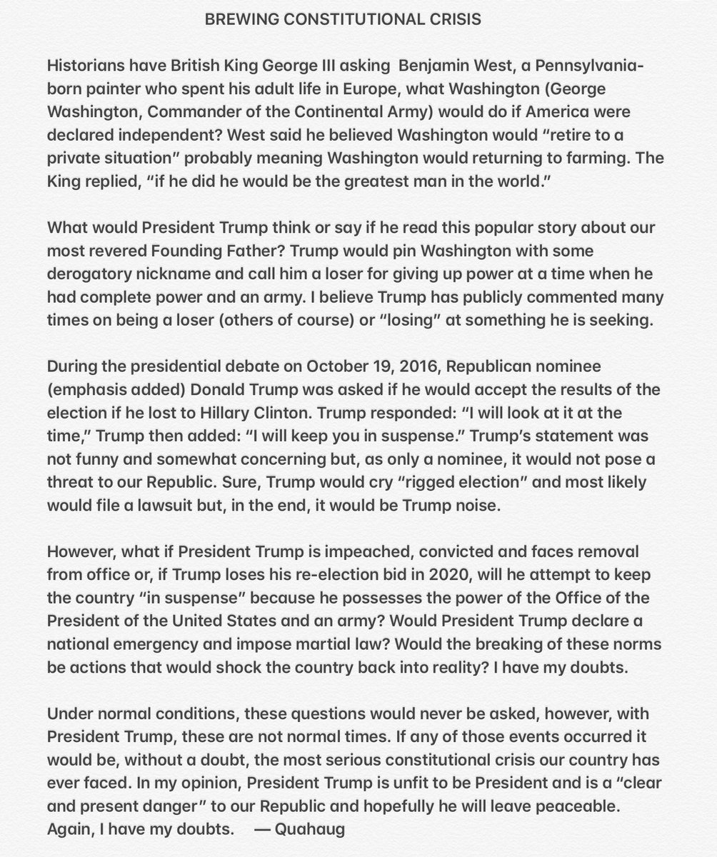 Quahaug's tweet photo. @realDonaldTrump 

As of 05/06/2020

181 days till Trump loses the 2020 election
262 days till Trump is dragged out of the White House
   77 days of danger: lame-duck Trump

80,000 or 1000,000 deaths. To Trump, a self proclaimed billionaire, these are small numbers. https://t.co/FZeFuJt5wL