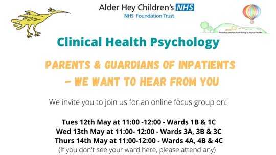 Clinical Health Psychology at Alder Hey 🌈 tweet media