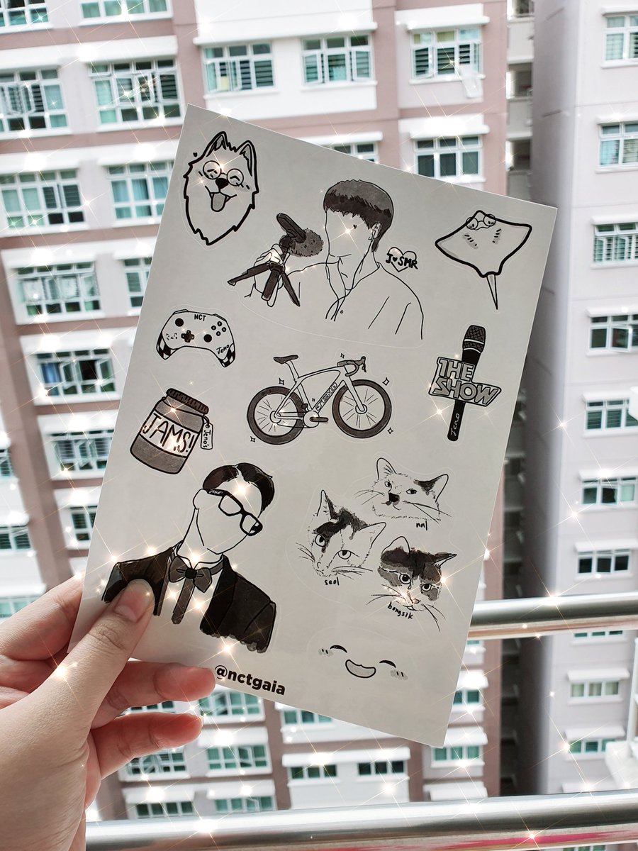 nctgaia's tweet photo. [#Issue_423 preview] 

Can't wait to see you all at our cafe once the circuit breaker is over ❤️❤️ Here's a preview of our pretty sticker sheet which came out perfectly thanks to @cwuprints ❤️❤️ https://t.co/z2Yd6qjR37