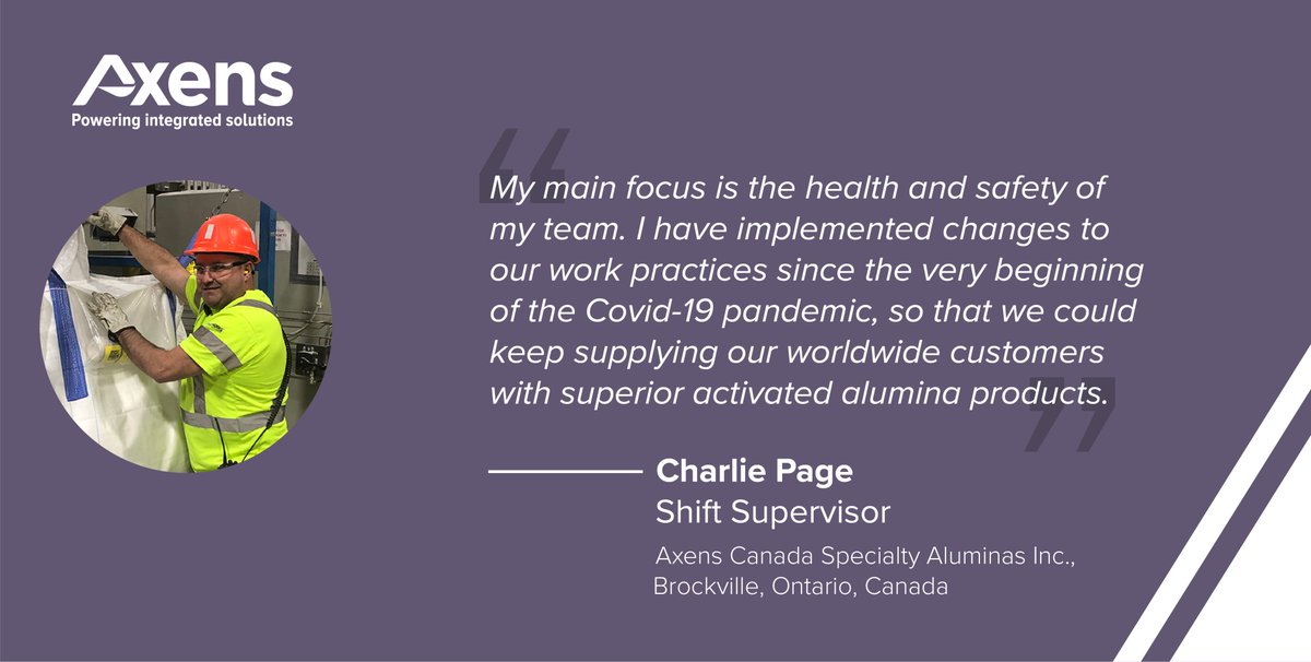 AxensGroup's tweet photo. #WorkingAtAxens | Since the beginning of the Covid-19 pandemic, Axens Catalysts & Adsorbents BU has adjusted its operations. Our plants are operating at planned rates, thanks to great teamwork. Meet Charlie Page, from Axens Canada Specialty Aluminas Inc.!
https://t.co/LI54wCqLnp https://t.co/inAatmStpk