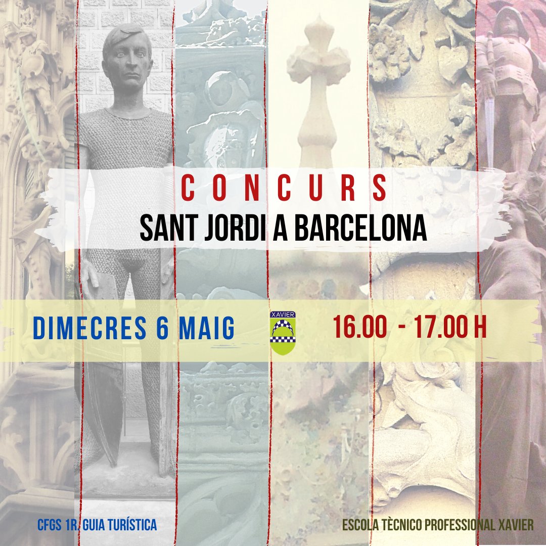 etpxavier's tweet photo. Els nois i noies de 1r Guia han organitzat un concurs per conèixer diferents edificis de Barcelona, la seva història i la relació amb Sant Jordi. Avui a les 16 h. mireu el correu electrònic de l'escola per poder participar. Tots fem escola! #joemquedoacasa #concurs #aprenemonline https://t.co/6w6njRFtrM