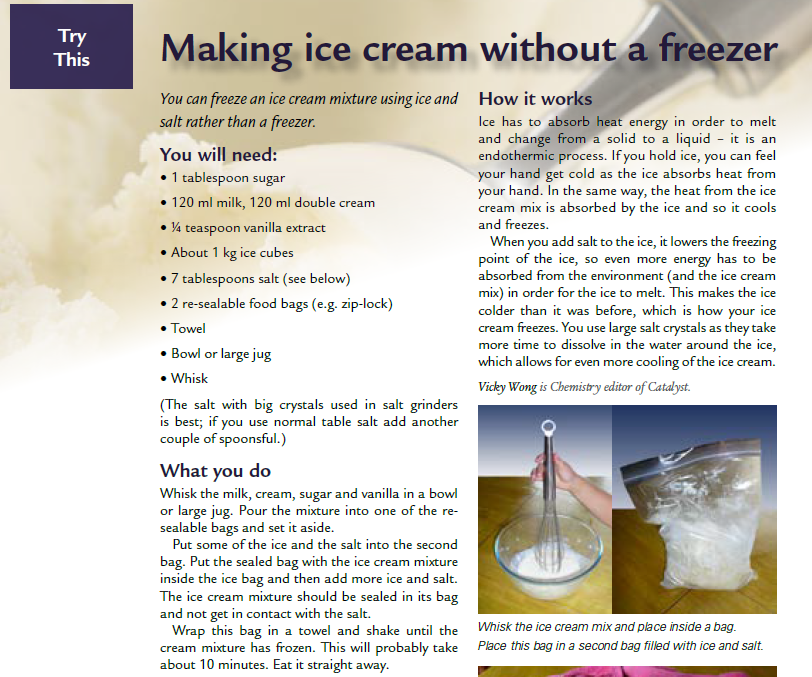 Mrs_R_Hunter's tweet photo. The weather is great today. So why not make yourself some ice-cream? @PGSALC @PGSALCScience https://t.co/X2x1xJCkNm