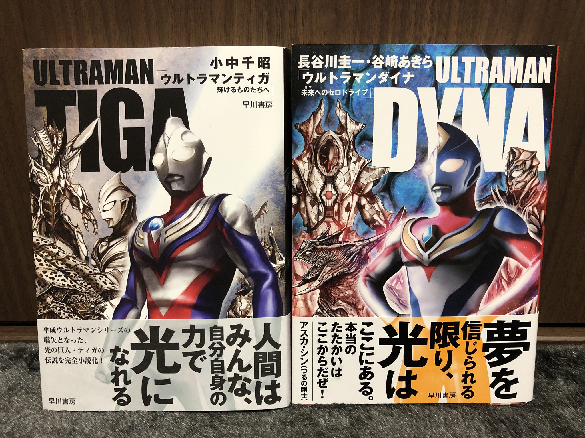 R C Ar Twitter 小説ウルトラマンダイナ 未来へのゼロドライブ読了 本編の振り返りだけでなく没エピソード そして最終回後までも ラスト3ページは凄い ダイナの光の答えに加え ティガとの対比にもなってるという 改めてティガと並べて撮った あとはガイアが
