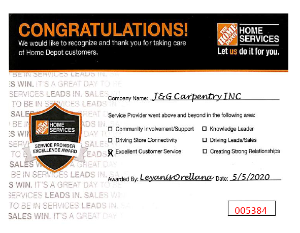 J&G Carpentry, Inc. tweet media